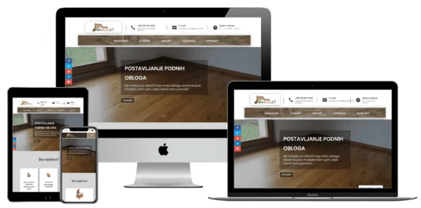 Izrada web stranice za izradu namještaja Mariolet